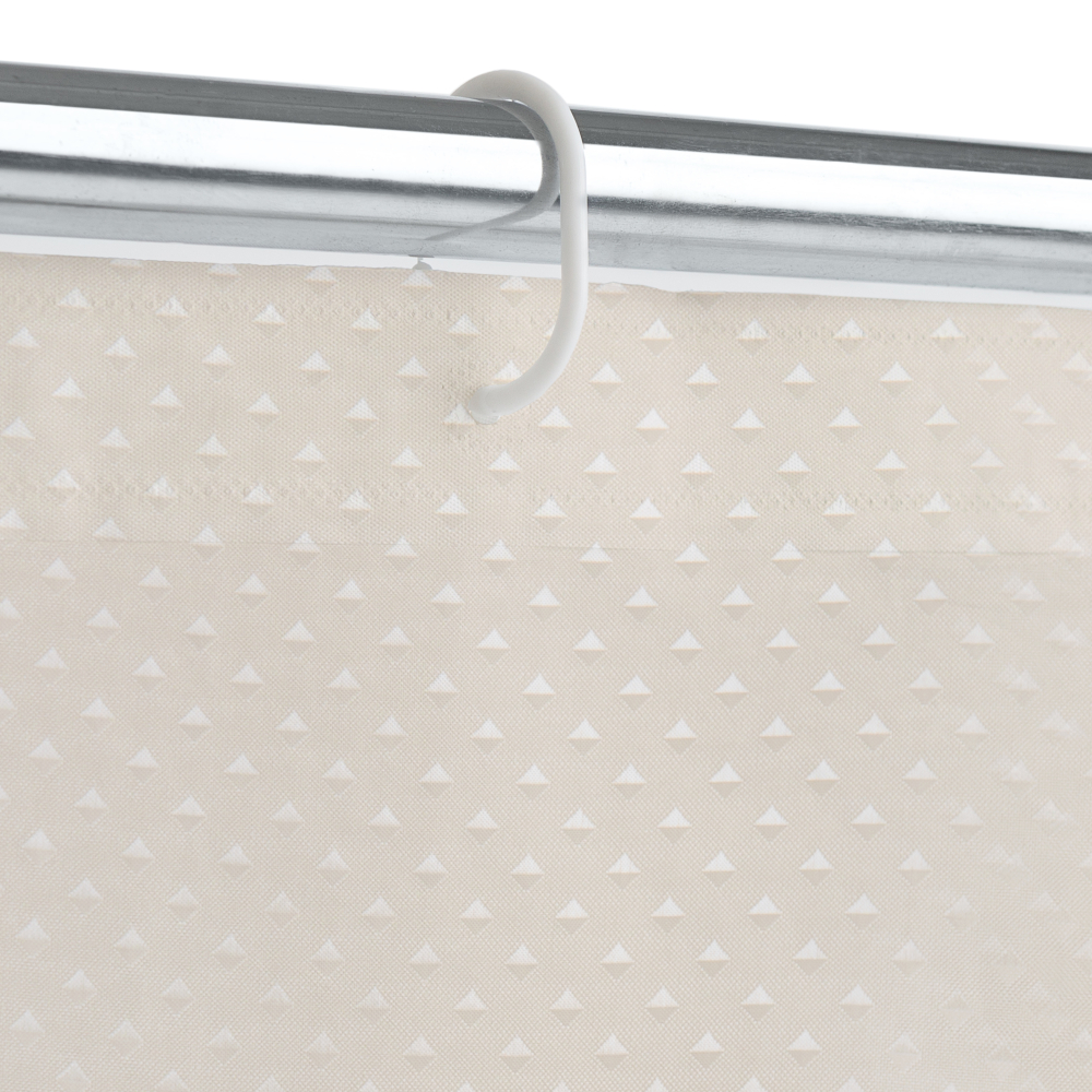 Duschdraperi „White triangles“, 180x180 cm Duschdraperi „White triangles“, 180x180 cm