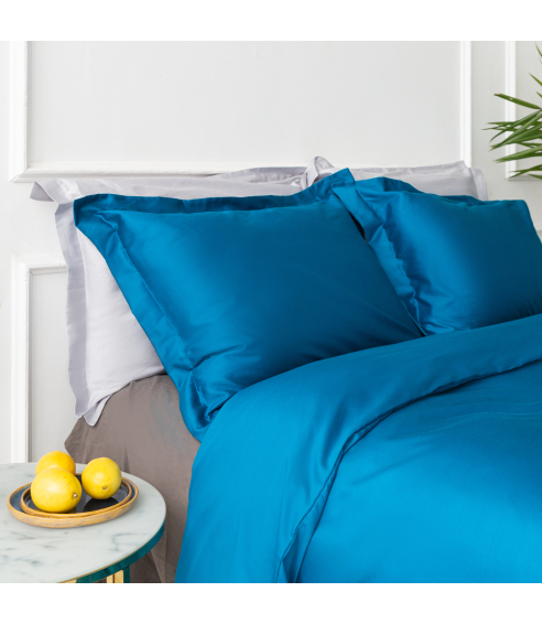 Premium satin påslakanset „Turquoise“. Satin påslakan