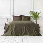 Örngott "Moss green" premium satin, 2 st. Örngott "Moss green" premium satin, 2 st.