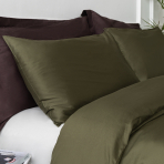 Örngott "Moss green" premium satin, 2 st. Örngott "Moss green" premium satin, 2 st.