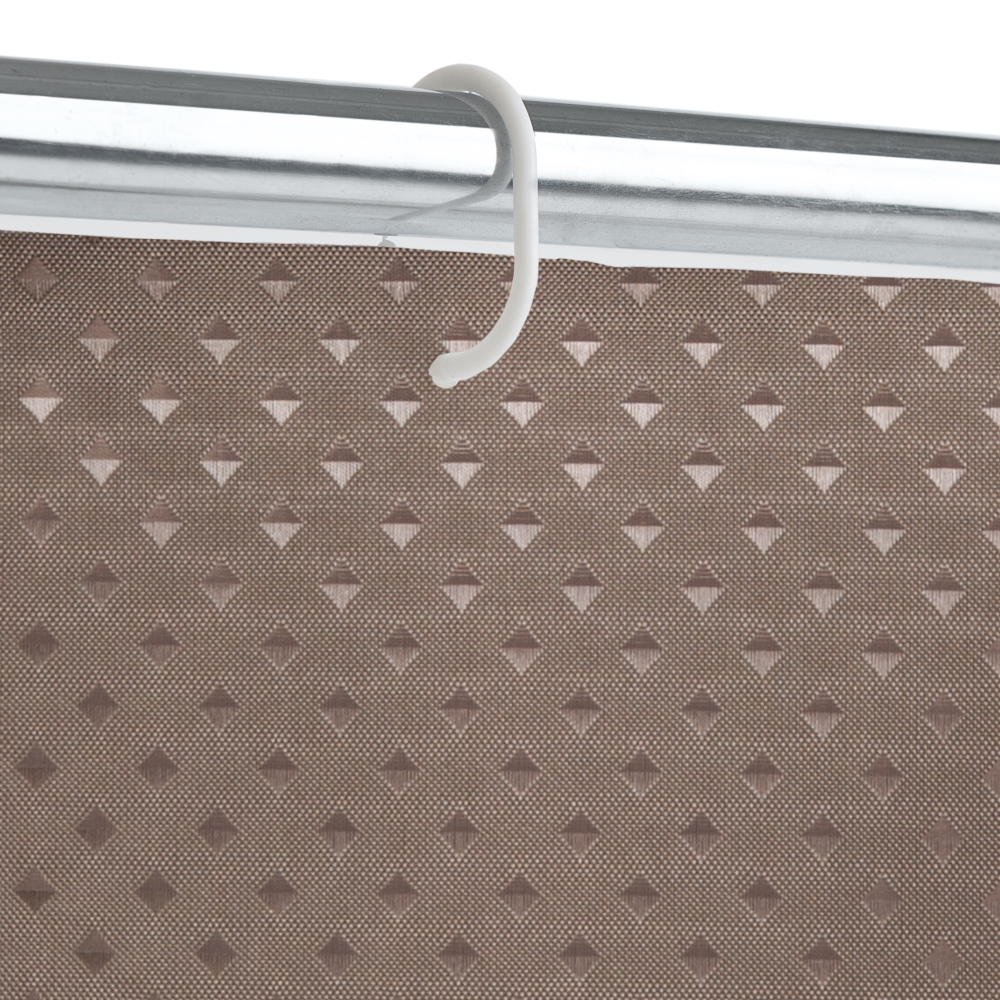Duschdraperi „Brown triangles“, 180x180 cm Duschdraperi „Brown triangles“, 180x180 cm