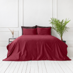 Premium satin påslakanset „Maroon“. Enfärgade sängkläder, 140x200 cm, 200x200 cm, 200x220 cm, 240x220 cm Premium satin påslakanset „Maroon“. Enfärgade sängkläder, 140x200 cm, 200x200 cm, 200x220 cm, 240x220 cm