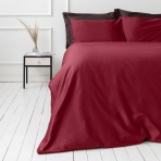 Premium satin påslakanset „Maroon“. Enfärgade sängkläder, 140x200 cm, 200x200 cm, 200x220 cm, 240x220 cm Premium satin påslakanset „Maroon“. Enfärgade sängkläder, 140x200 cm, 200x200 cm, 200x220 cm, 240x220 cm