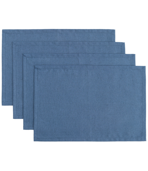Bordsunderlägg „Linen royal blue“ 4 st.. Linnedukar