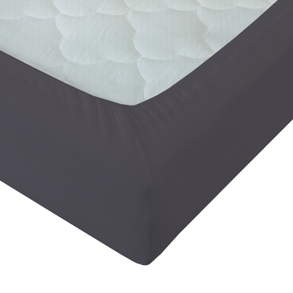 Dra-på-lakan i bomull „Dark purple“, 140x200 cm, 160x200 cm, 180x200 cm Dra-på-lakan i bomull „Dark purple“, 140x200 cm, 160x200 cm, 180x200 cm