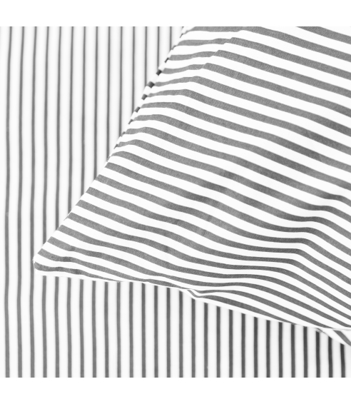 Patalynės komplektas „Grey stripe“. Bomull sängkläder