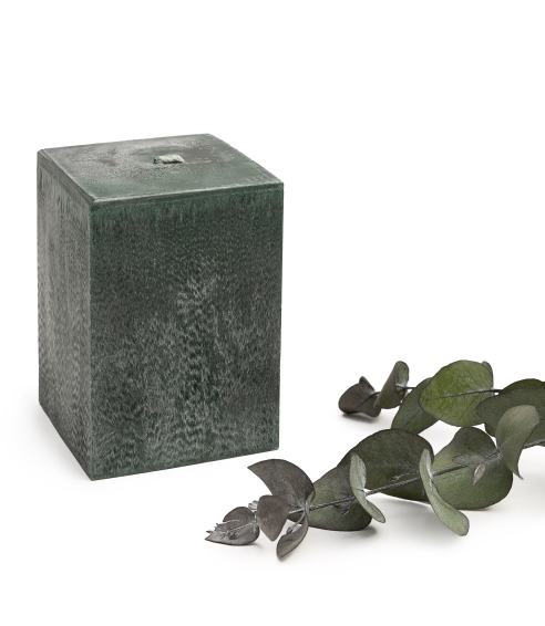 Handgjort ljus „Emerald“ 1 st.. Ljus
