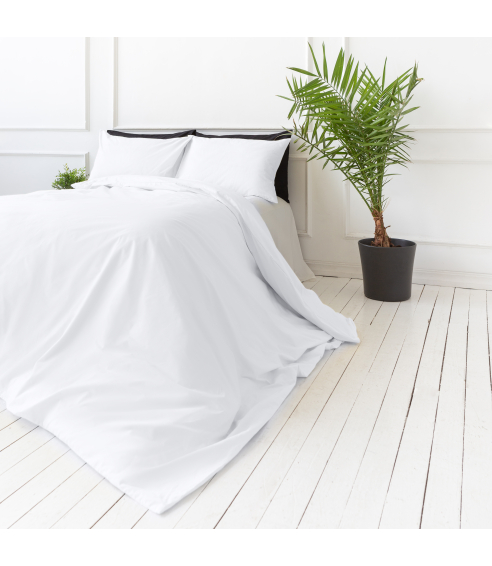 Påslakanset „White Cotton“. Bomull sängkläder