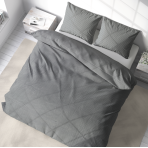 Satin påslakanset „Grey stripe 3 mm“. Satin påslakan, 200x220 cm Satin påslakanset „Grey stripe 3 mm“. Satin påslakan, 200x220 cm