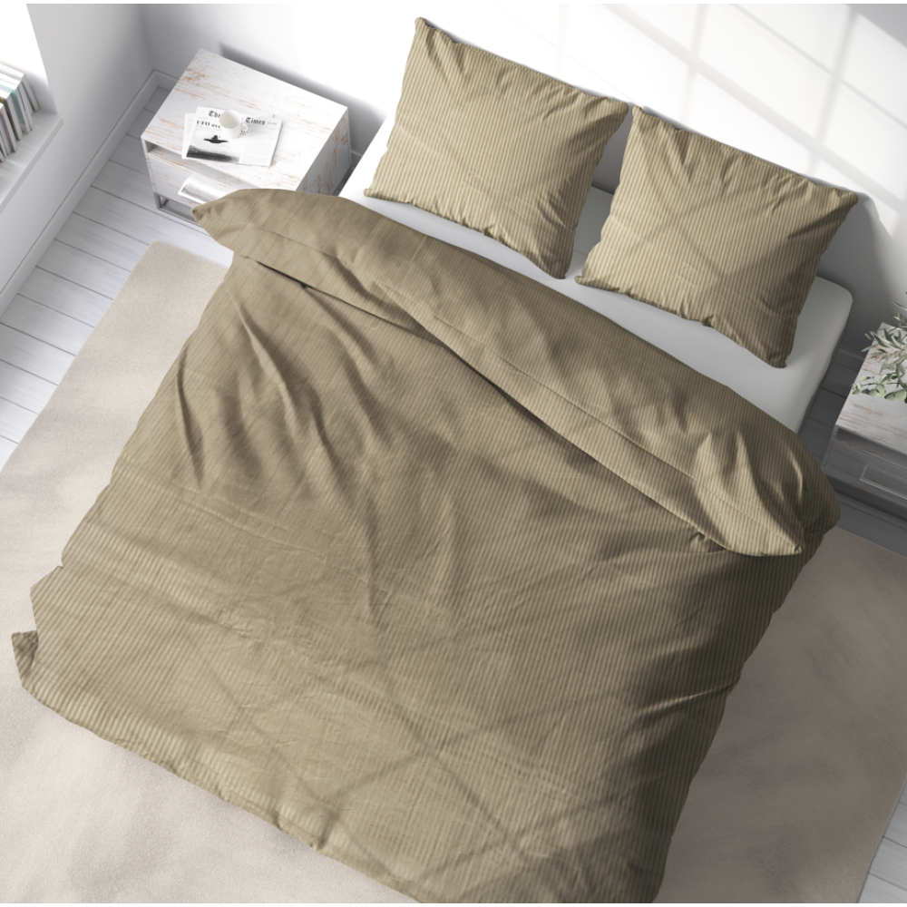 Premium satin påslakanset „Brown stripe 3 mm“. Bruna sängkläder, 160x200 cm, 200x220 cm Premium satin påslakanset „Brown stripe 3 mm“. Bruna sängkläder, 160x200 cm, 200x220 cm