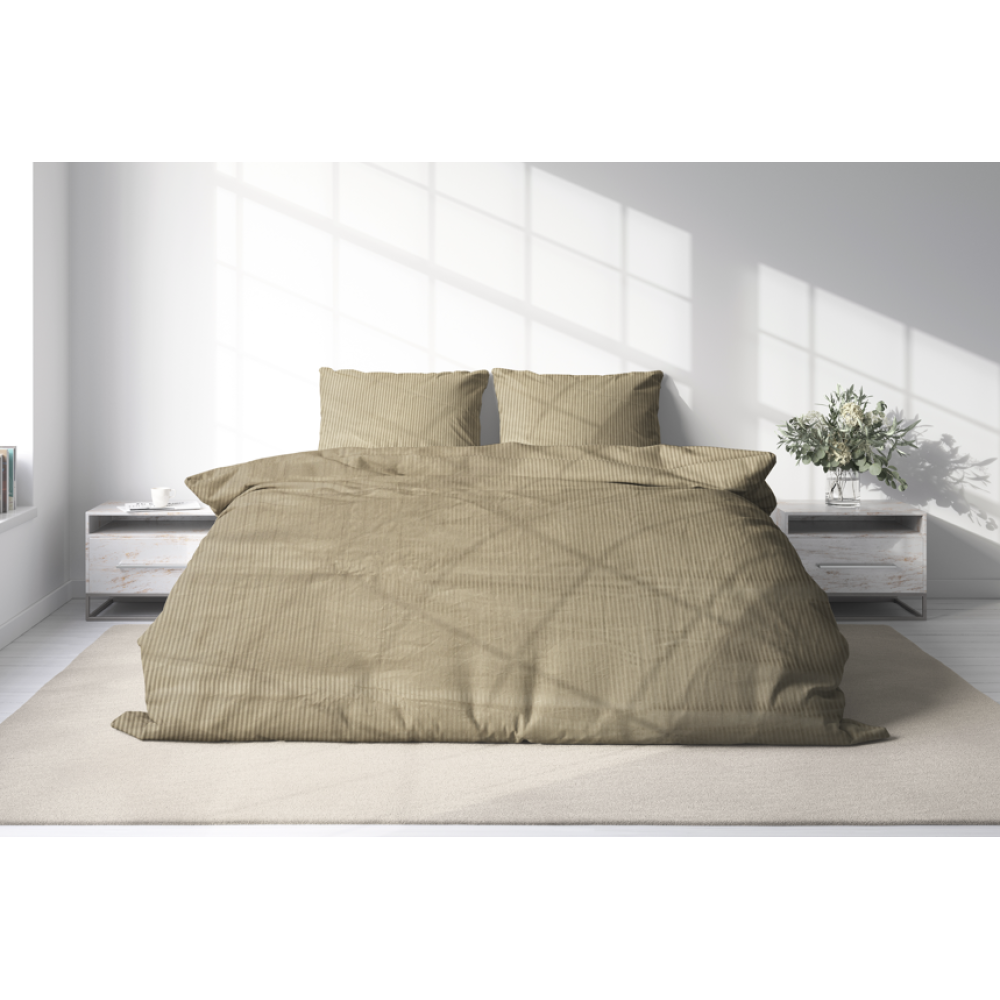Premium satin påslakanset „Brown stripe 3 mm“. Bruna sängkläder, 160x200 cm, 200x220 cm Premium satin påslakanset „Brown stripe 3 mm“. Bruna sängkläder, 160x200 cm, 200x220 cm