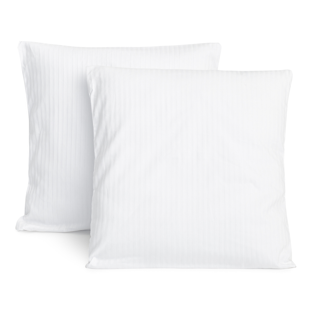 Kuddfodral „White stripes“ 2 St.. Vita sängkläder Kuddfodral „White stripes“ 2 St.. Vita sängkläder