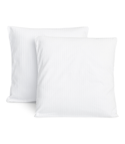 Kuddfodral „White stripes“ 2 St.. Vita sängkläder