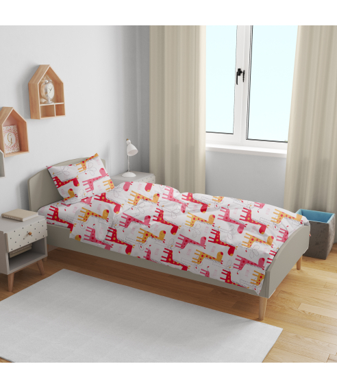 Vaikiškas patalynės komplektas „Giraffe”. Babysängkläder