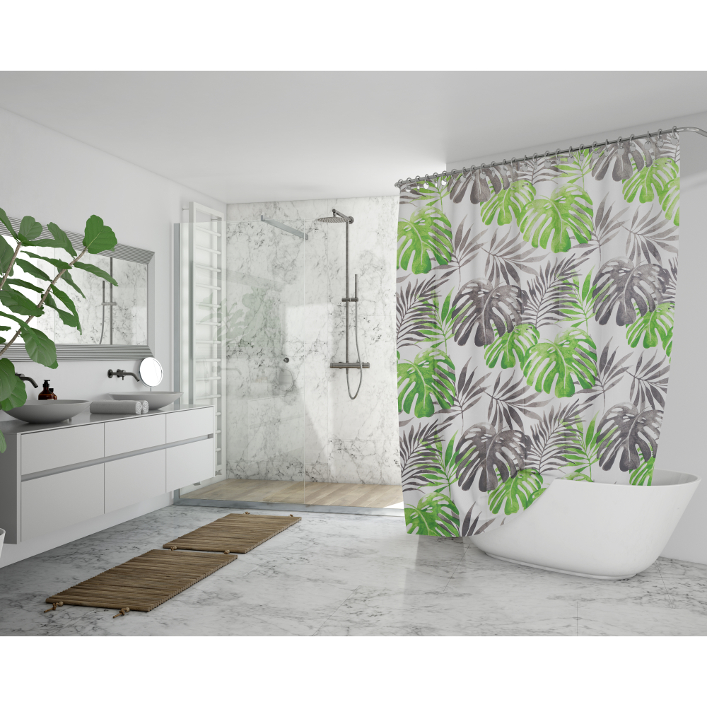 Duschdraperi „Rainforest“, 180x180 cm Duschdraperi „Rainforest“, 180x180 cm