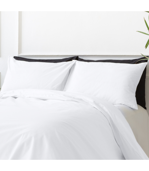 Satin örngott “Classic White”
