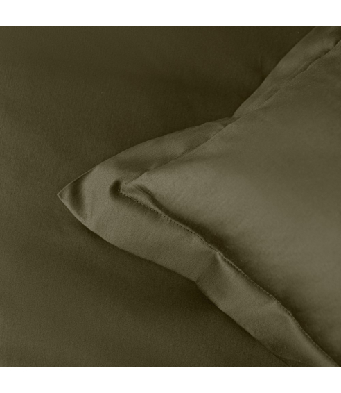 Satin örngott „Moss green“. Örngott 50×70