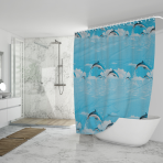 Duschdraperi „Dolphin“, 180x180 cm Duschdraperi „Dolphin“, 180x180 cm