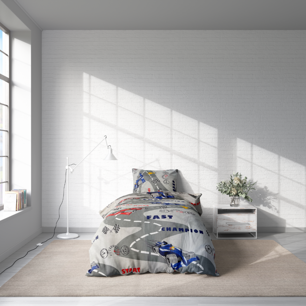 Vaikiškas patalynės komplektas „Formula”. Babysängkläder, 100x140 cm, 140x200 cm Vaikiškas patalynės komplektas „Formula”. Babysängkläder, 100x140 cm, 140x200 cm