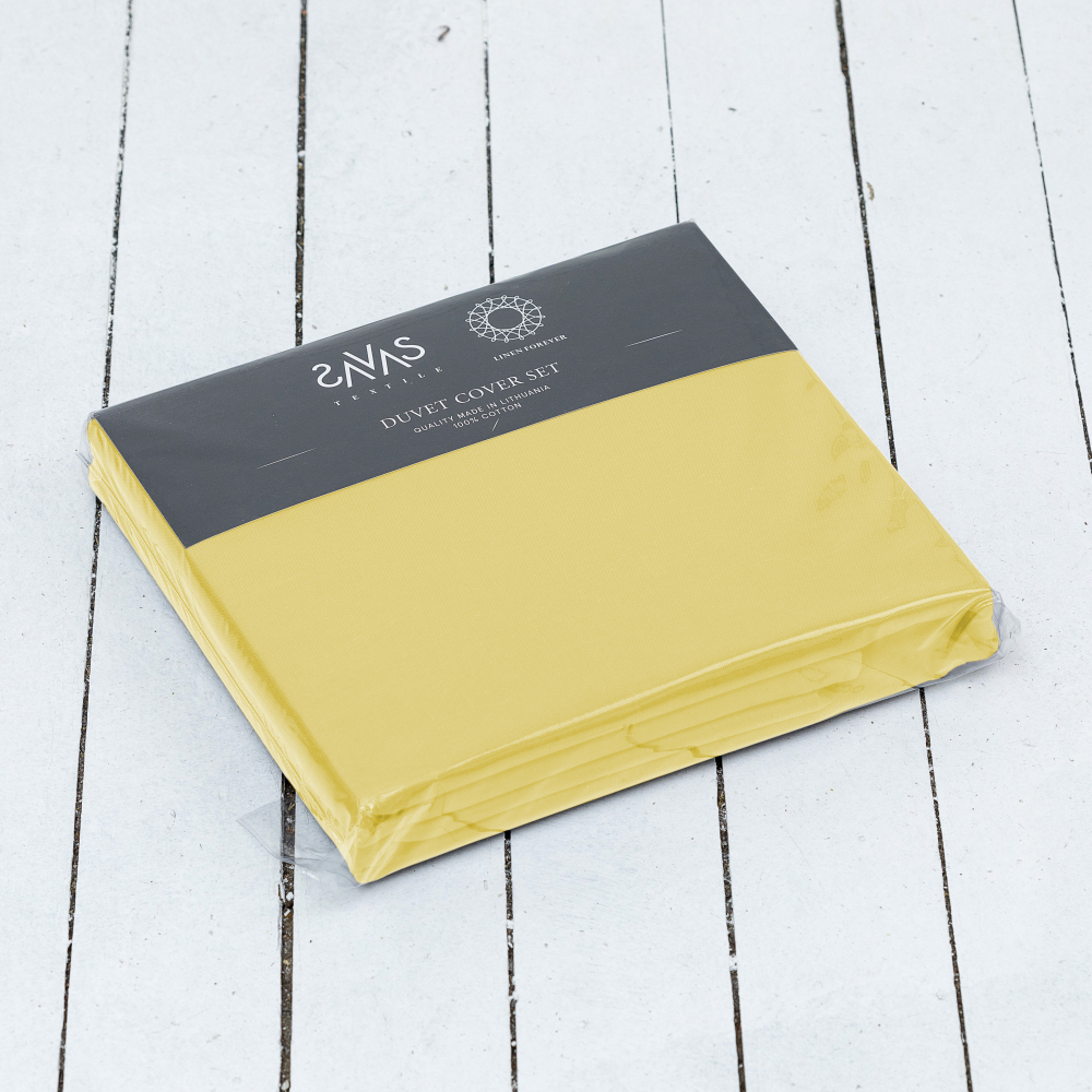 Påslakanset „Classic citron“. Enfärgade sängkläder, 140x200 cm, 150x200 cm, 160x200 cm, 180x200 cm, 200x200 cm, 200x220 cm, 240x220 cm