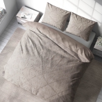 Jacquard sängkläder „Beige Floro“. Sängkläder med växtmotiv, 200x200 cm, 200x220 cm Jacquard sängkläder „Beige Floro“. Sängkläder med växtmotiv, 200x200 cm, 200x220 cm