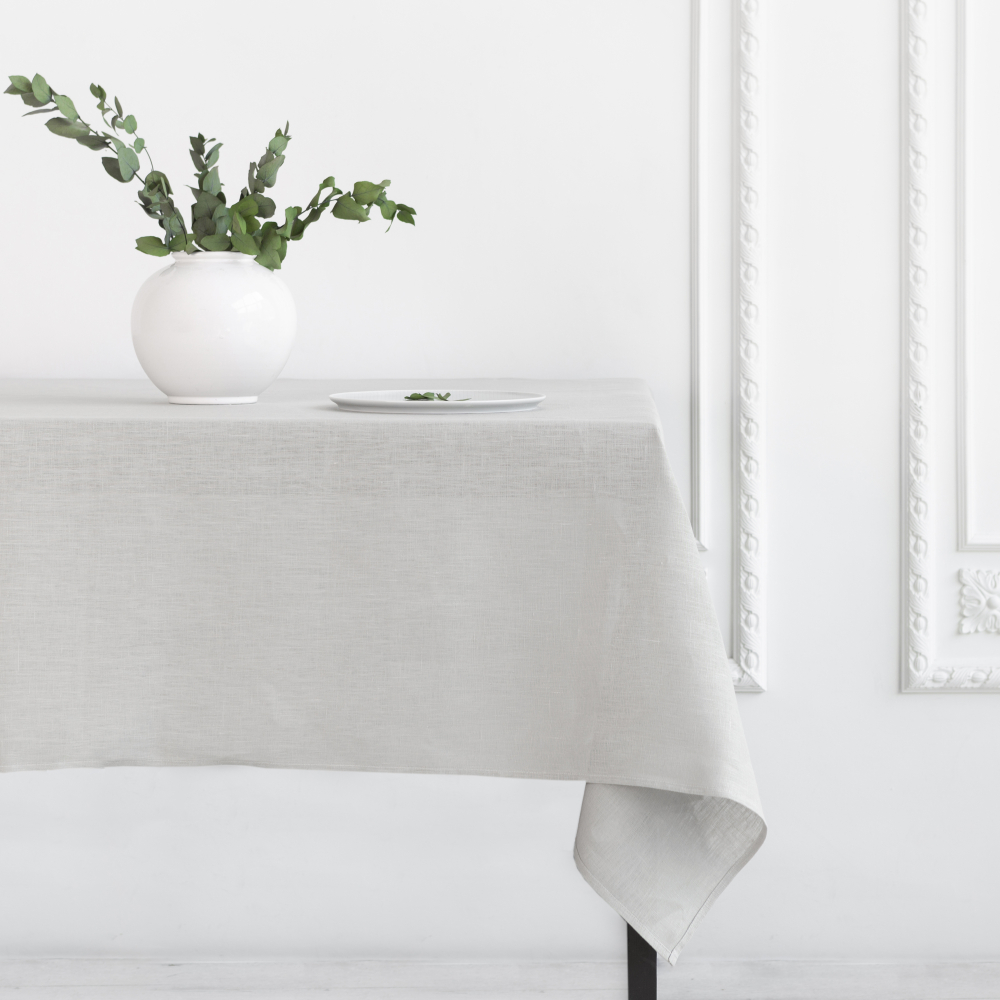 Bordsduk „Linen grey“. Linnedukar, 140x140 cm, 140x300 cm Bordsduk „Linen grey“. Linnedukar, 140x140 cm, 140x300 cm