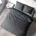 Jacquard sängkläder “Stelo”. Svarta sängkläder, 200x200 cm, 200x220 cm Jacquard sängkläder “Stelo”. Svarta sängkläder, 200x200 cm, 200x220 cm