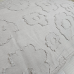 Jacquard sängkläder „Grey Floro“. Sängkläder med växtmotiv, 200x200 cm, 200x220 cm Jacquard sängkläder „Grey Floro“. Sängkläder med växtmotiv, 200x200 cm, 200x220 cm