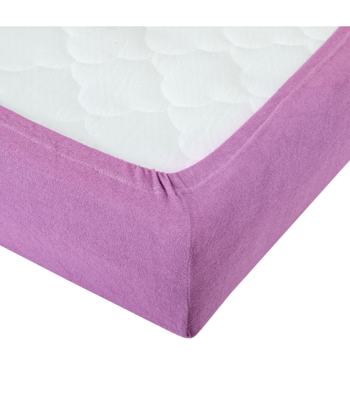 Frotté dra-på-lakan „Lilac“