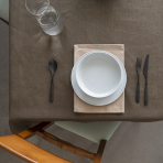 Bordsduk „Linen brown“. Linnedukar, 140x140 cm, 140x300 cm Bordsduk „Linen brown“. Linnedukar, 140x140 cm, 140x300 cm