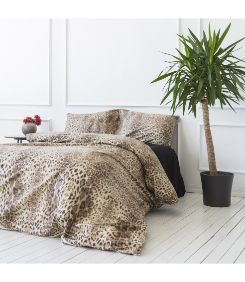 Patalynės komplektas „Leopard“. Bomull sängkläder