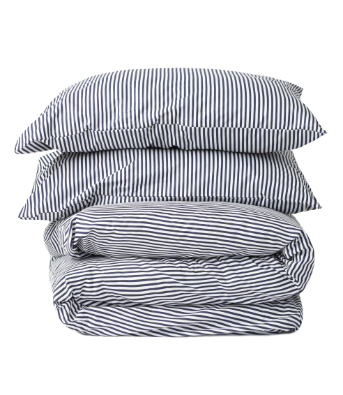 Patalynės komplektas „Blue stripes“. Bomull sängkläder