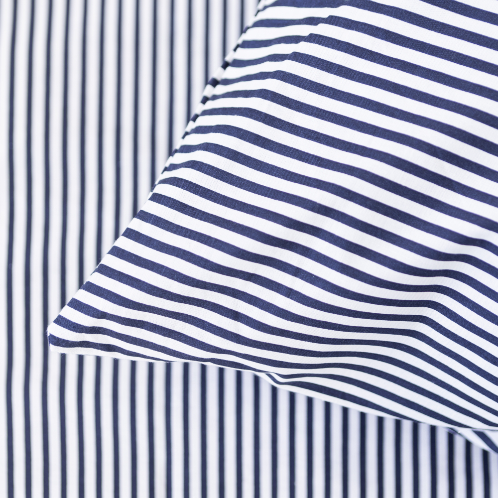 Patalynės komplektas „Blue stripes“. Blå sängkläder, 140x200 cm, 160x200 cm, 200x200 cm Patalynės komplektas „Blue stripes“. Blå sängkläder, 140x200 cm, 160x200 cm, 200x200 cm