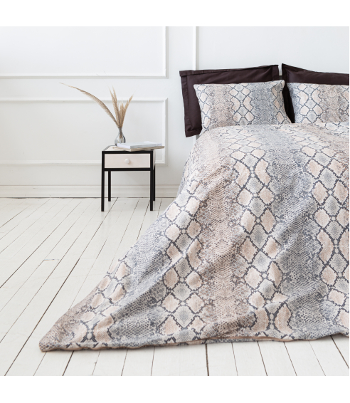 Patalynės komplektas „Snakeskin“. Bomull sängkläder