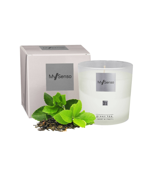 Doftljus „Green tea“. Hemdoft