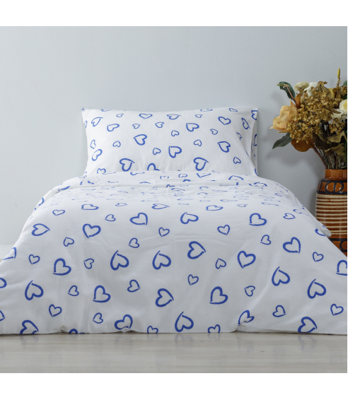Vaikiškas patalynės komplektas „Blue love“. Sängkläder barn