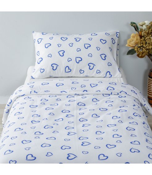 Vaikiškas patalynės komplektas „Blue love“. Sängkläder barn