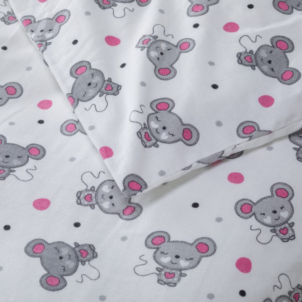 Vaikiškas patalynės komplektas „Mousy“. Sängkläder barn, 110x140 cm, 140x200 cm Vaikiškas patalynės komplektas „Mousy“. Sängkläder barn, 110x140 cm, 140x200 cm