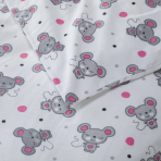 Vaikiškas patalynės komplektas „Mousy“. Sängkläder barn, 110x140 cm, 140x200 cm Vaikiškas patalynės komplektas „Mousy“. Sängkläder barn, 110x140 cm, 140x200 cm