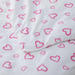Patalynė kūdikiams „Pink love“. Flanell sängkläder, 140x200 cm