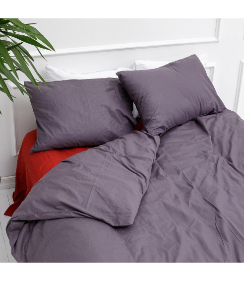 Patalynės komplektas „Classic dark purple“. Bomull sängkläder