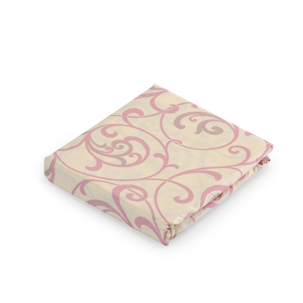 Premium satin påslakanset „Pink curls“. Rosa sängkläder, 160x200 cm, 200x200 cm, 200x220 cm Premium satin påslakanset „Pink curls“. Rosa sängkläder, 160x200 cm, 200x200 cm, 200x220 cm