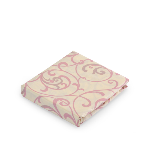 Premium satin påslakanset „Pink curls“. Satin påslakan