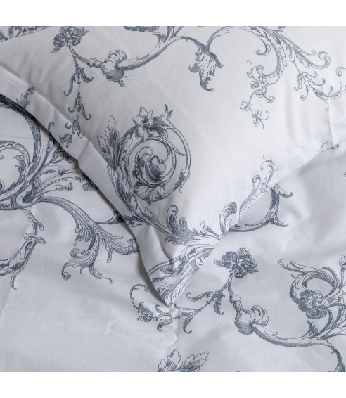Premium satin påslakanset „Michelle grey“. Satin påslakan