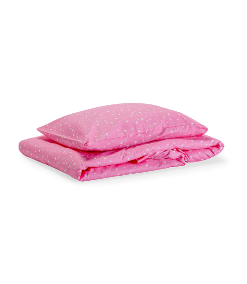 Patalynės komplektas „Pink Galaxy“. Bomull sängkläder