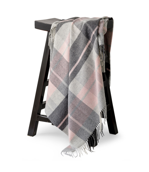 Plaid ”Tartan pink”. Plädar