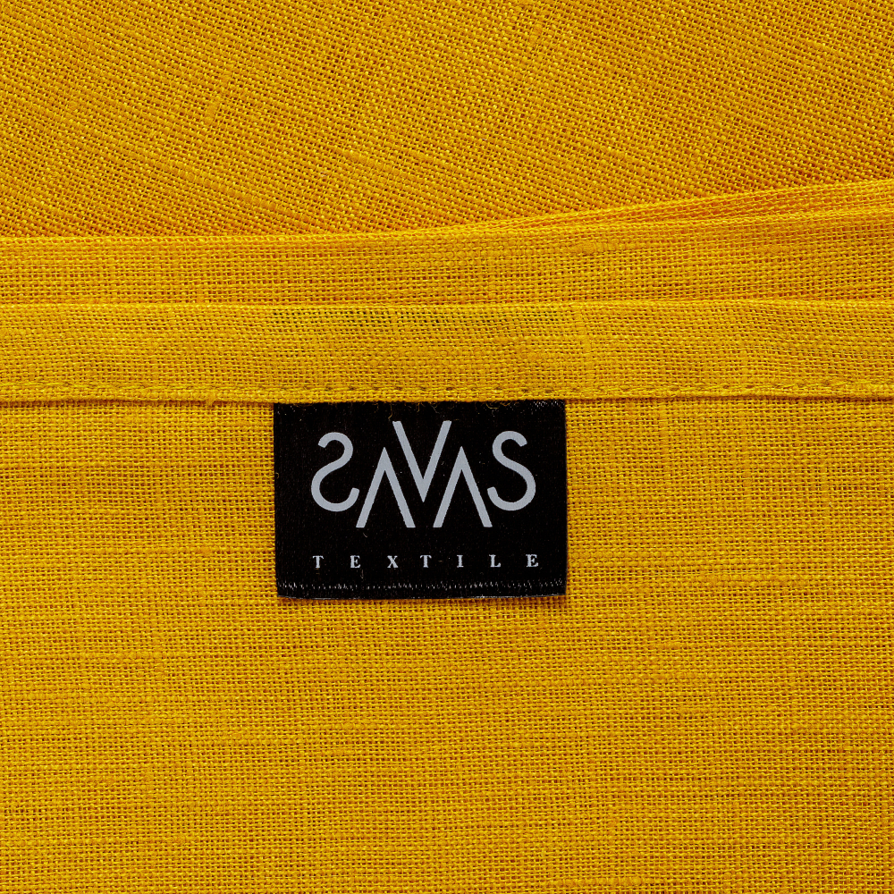 Bordsduk „Linen yellow“. Linnedukar, 140x140 cm, 140x300 cm Bordsduk „Linen yellow“. Linnedukar, 140x140 cm, 140x300 cm
