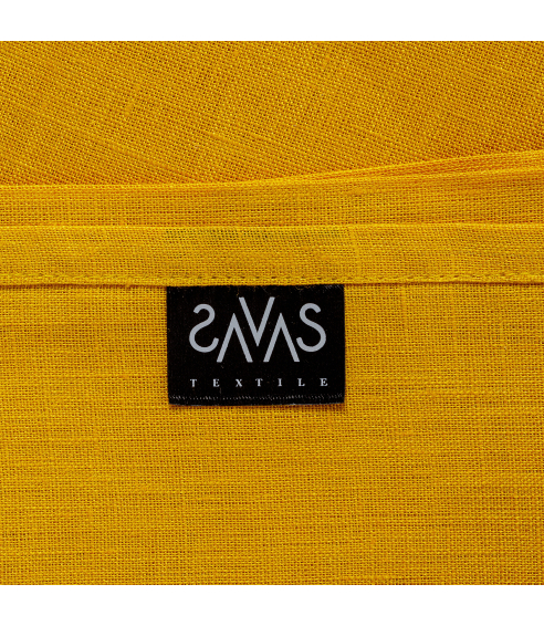 Bordsduk „Linen yellow“. Linnedukar