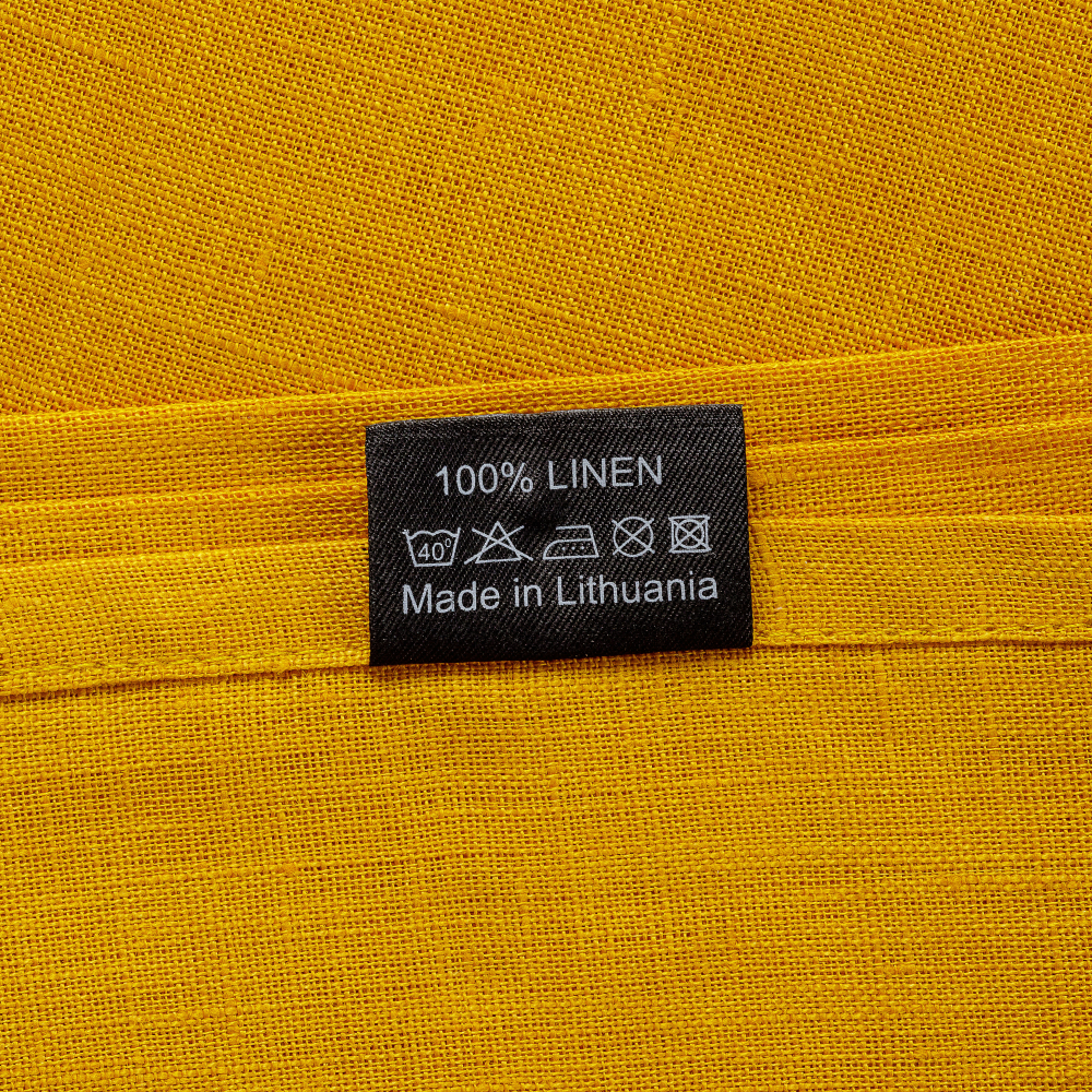 Bordsduk „Linen yellow“. Linnedukar, 140x140 cm, 140x300 cm Bordsduk „Linen yellow“. Linnedukar, 140x140 cm, 140x300 cm