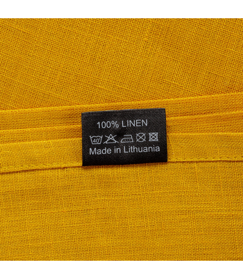 Bordsduk „Linen yellow“. Linnedukar
